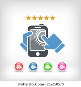 Smartphone icon. Top rated.