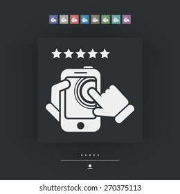Smartphone icon. Top rated.