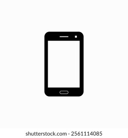 Smartphone icon, touch screen, handphone icon vector logo template