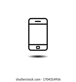 Smartphone icon in trendy flat design