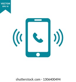 smartphone icon in trendy flat style 