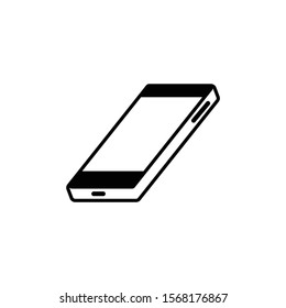 Smartphone icon in trendy flat style isolated on white background. Symbol for your web site design, logo, app, UI. Vector illustration, EPS