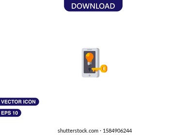 Smartphone icon in trendy flat style isolated on white background vector illustration