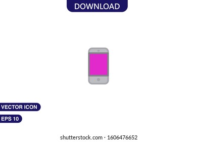 Smartphone icon in trendy flat style isolated on white background vector illustration