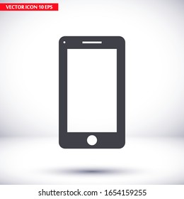 Smartphone icon in trendy flat style. Mobile phone icon. Phone symbol for your website design, smartphone smartphone logo, application in the phone. Vector illustration, EPS 10.