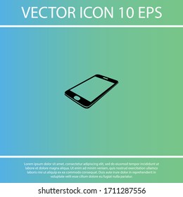 Smartphone icon in trendy flat style. Mobile phone icon. Phone symbol for your website design, smartphone smartphone logo, application in the phone. Vector illustration, EPS 10.