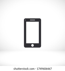 Smartphone icon in trendy flat style. Mobile phone icon. Phone symbol for your website design, smartphone smartphone logo, application in the phone. Vector illustration, EPS 10.