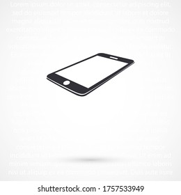 Smartphone icon in trendy flat style. Mobile phone icon. Phone symbol for your website design, smartphone smartphone logo, application in the phone. Vector illustration, EPS 10.