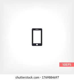 Smartphone icon in trendy flat style. Mobile phone icon. Phone symbol for your website design, smartphone smartphone logo, application in the phone. Vector illustration, EPS 10.