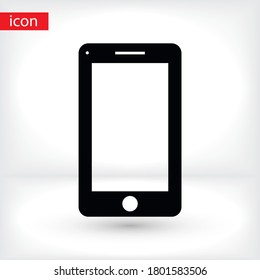 Smartphone icon in trendy flat style. Mobile phone icon. Phone symbol for your website design, smartphone smartphone logo, application in the phone. Vector illustration, EPS 10.