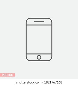 Smartphone icon in trendy flat style. Mobile phone icon. Phone symbol for your website design, smartphone smartphone logo, application in the phone. Vector illustration, EPS 10.