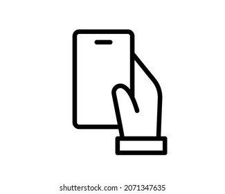 Smartphone icon in trendy flat style isolated on white background. Mobile symbol vector icon.