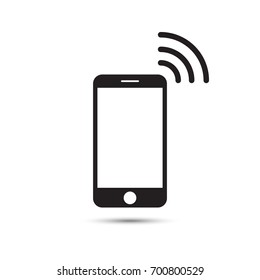 Smartphone Icon in trendy flat style isolated on white background. Cellphone pictogram. Telephone symbol for your web site design, logo, app, UI. Vector illustration, EPS10.
