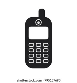 smartphone icon in trendy flat style, cellphone icon, gadget symbol 