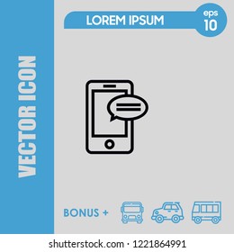 Smartphone icon vector