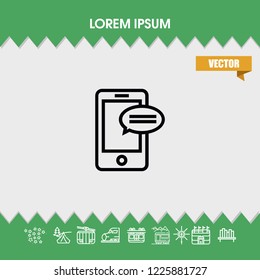 Smartphone icon vector