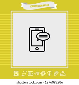 Smartphone icon vector
