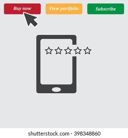 Smartphone Icon Vector. 