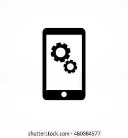 smartphone icon, vector best flat icon, EPS