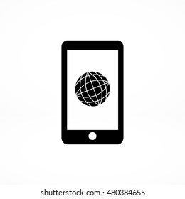 smartphone icon, vector best flat icon, EPS