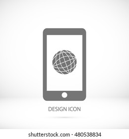 smartphone icon, vector best flat icon, EPS