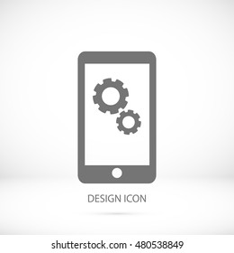 smartphone icon, vector best flat icon, EPS