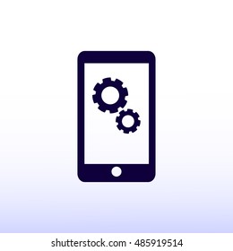 smartphone icon, vector best flat icon, EPS
