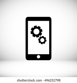 smartphone icon, vector best flat icon, EPS