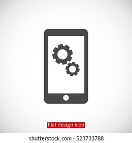 smartphone icon, vector best flat icon, EPS