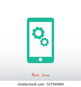 smartphone icon, vector best flat icon, EPS