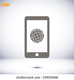 smartphone icon, vector best flat icon, EPS