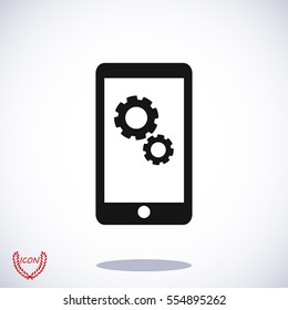 smartphone icon, vector best flat icon, EPS