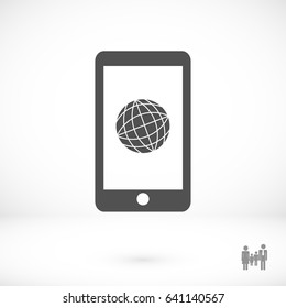 smartphone icon, vector best flat icon, EPS