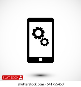 smartphone icon, vector best flat icon, EPS