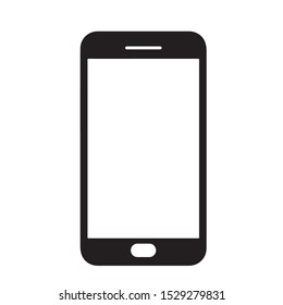 Smartphone icon vector black color