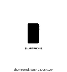 smartphone icon vector black design