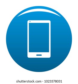Smartphone icon vector blue circle isolated on white background 