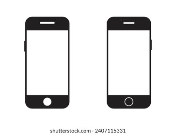 Smartphone icon vector . Collection of vector symbol on white background. Telephone icon symbol isolated . Mobile icon Vector illustration.