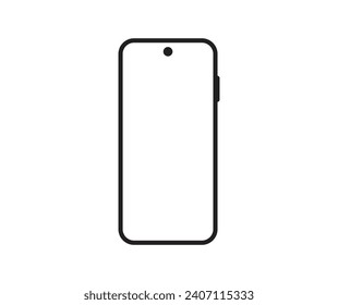 Smartphone icon vector . Collection of vector symbol on white background. Telephone icon symbol isolated . Mobile icon Vector illustration.