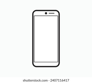 Vector de icono SmartPhone . Colección del símbolo vector sobre fondo blanco. Símbolo de icono de teléfono aislado. Icono móvil Ilustración del vector.