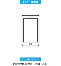 Smartphone Icon Vector Design Template. Phone Icon Trendy Style With Editable Stroke