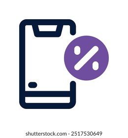 smartphone icon. vector dual tone icon for your website, mobile, presentation, and logo design.