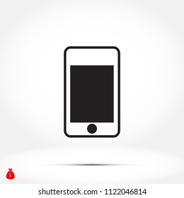 smartphone icon, Vector EPS 10 illustration style