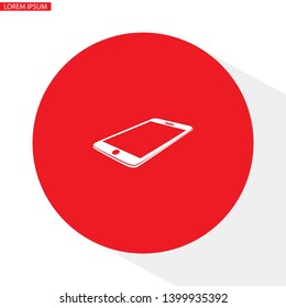 smartphone icon, Vector  Eps 10. Lorem Ipsum Design Flat