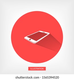 smartphone icon, Vector  Eps 10. Lorem Ipsum Design Flat