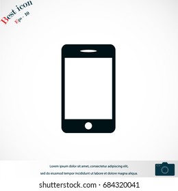 smartphone icon, Vector EPS 10 illustration style