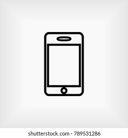 smartphone icon, Vector EPS 10 illustration style