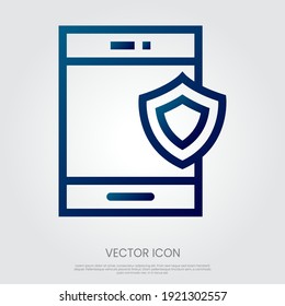 Smartphone icon vector. Eps10 vector illustration.