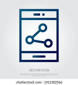 Vector de iconos de Smartphone. Ilustración vectorial Eps10.