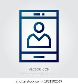 Smartphone icon vector. Eps10 vector illustration.